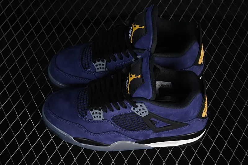 All categories Air Jordan Jordan series basketball shoes Air Jordan 4 TG version Air Jordan 4 Retro "Lakers" AJ4 Joe 4 Lakers Purple Gold FV5029-500